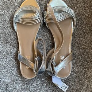 Brand new Silver sandals